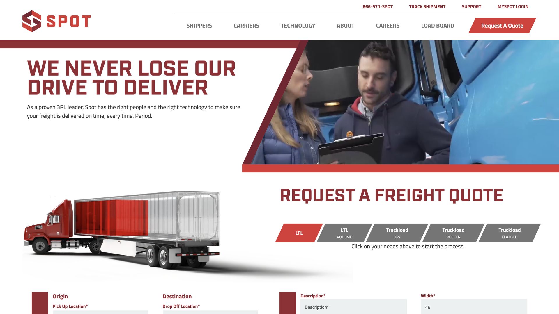 Freight Forwarding Company Spot, Inc.